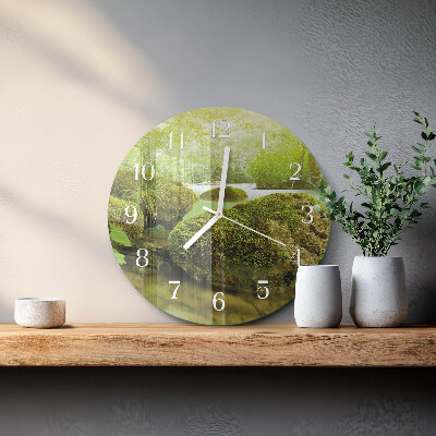 Reloj de pared redondo Naturaleza