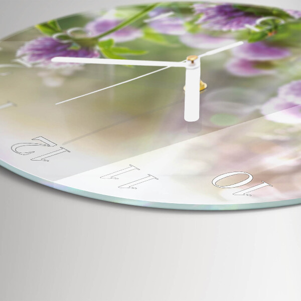 Reloj de pared redondo Flores