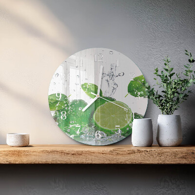 Reloj de pared redondo Carbonato de calcio