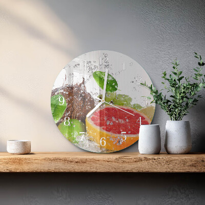 Reloj de pared redondo Fruta