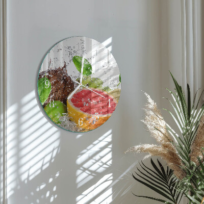 Reloj de pared redondo Fruta