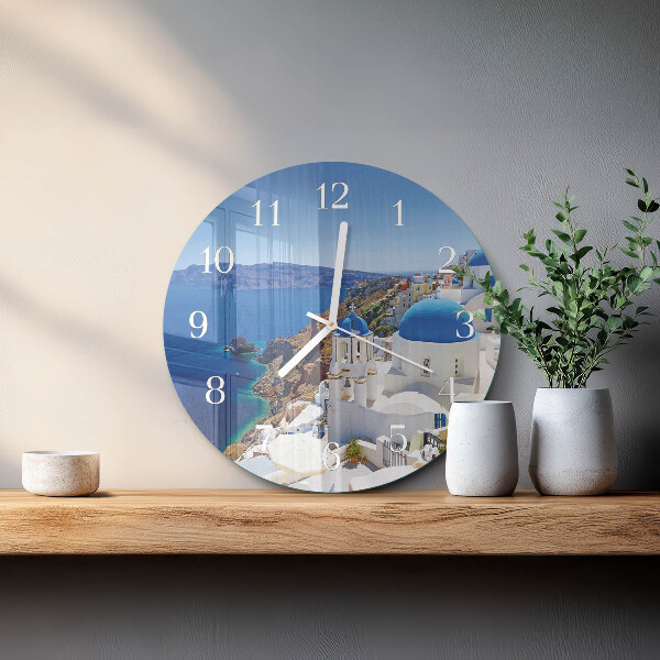 Reloj de pared redondo Santorini