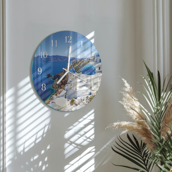Reloj de pared redondo Santorini