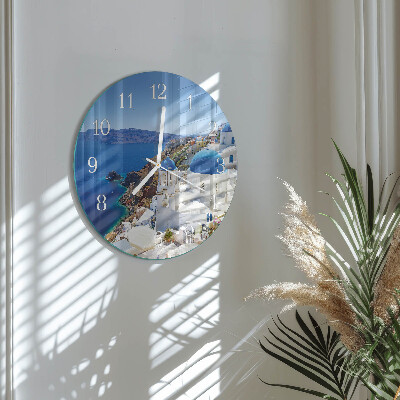 Reloj de pared redondo Santorini