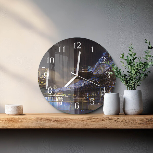 Reloj de pared redondo Noche