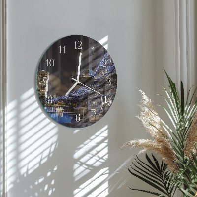 Reloj de pared redondo Noche