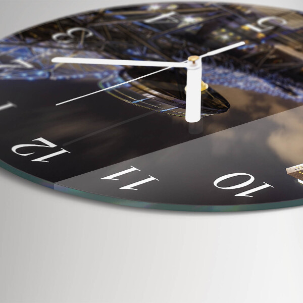 Reloj de pared redondo Noche