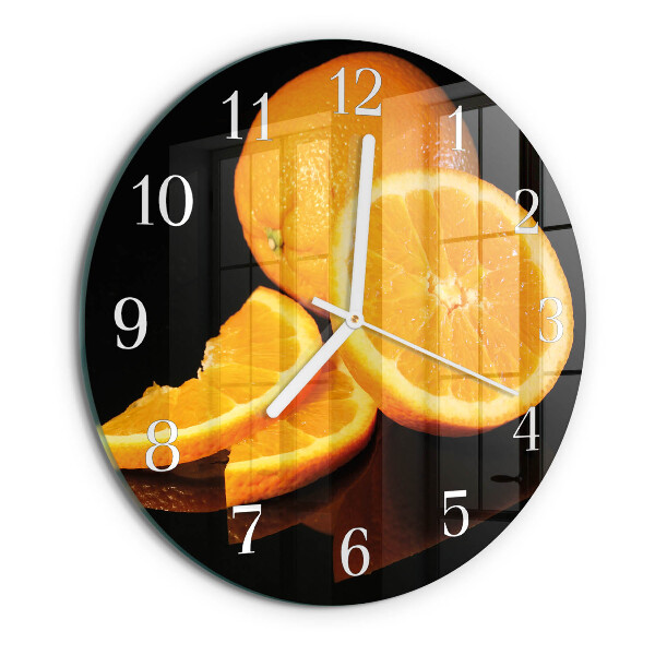 Reloj de pared redondo Naranjas
