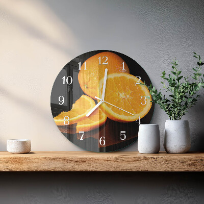 Reloj de pared redondo Naranjas