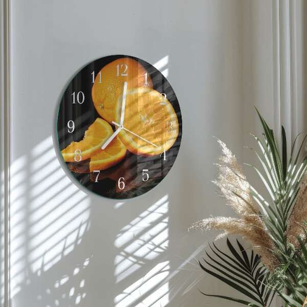 Reloj de pared redondo Naranjas
