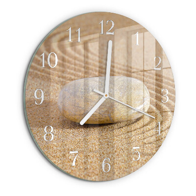 Reloj de pared redondo Arena de piedra