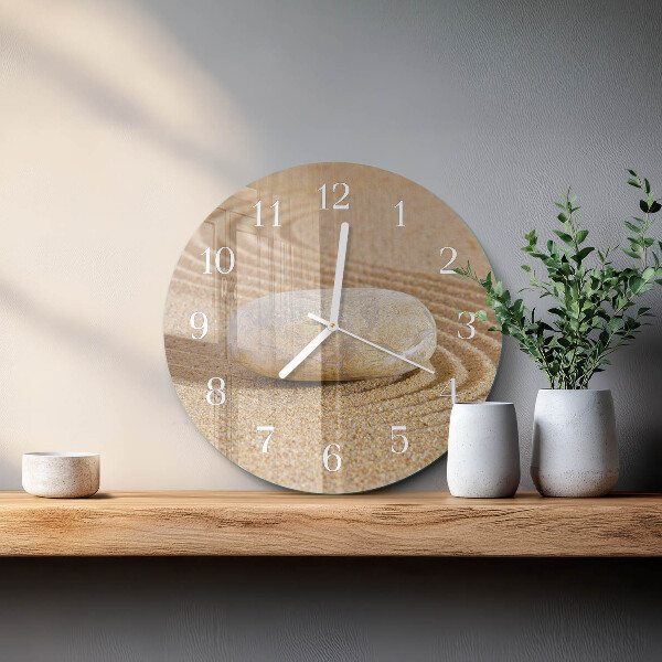 Reloj de pared redondo Arena de piedra
