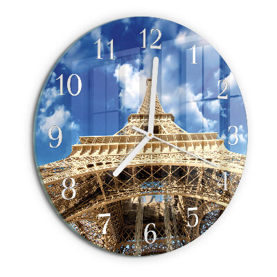 Reloj de pared redondo Torre Eiffel