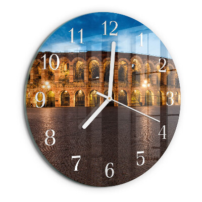 Reloj de pared redondo Estatua