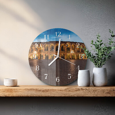 Reloj de pared redondo Estatua