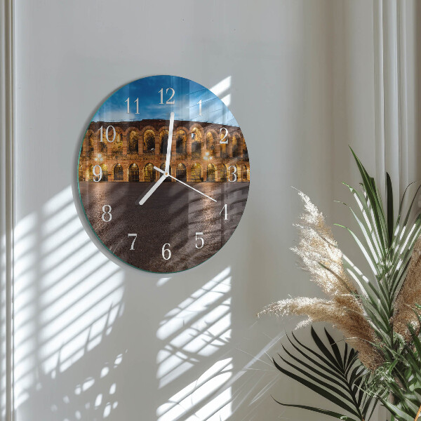 Reloj de pared redondo Estatua