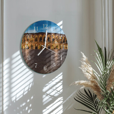 Reloj de pared redondo Estatua