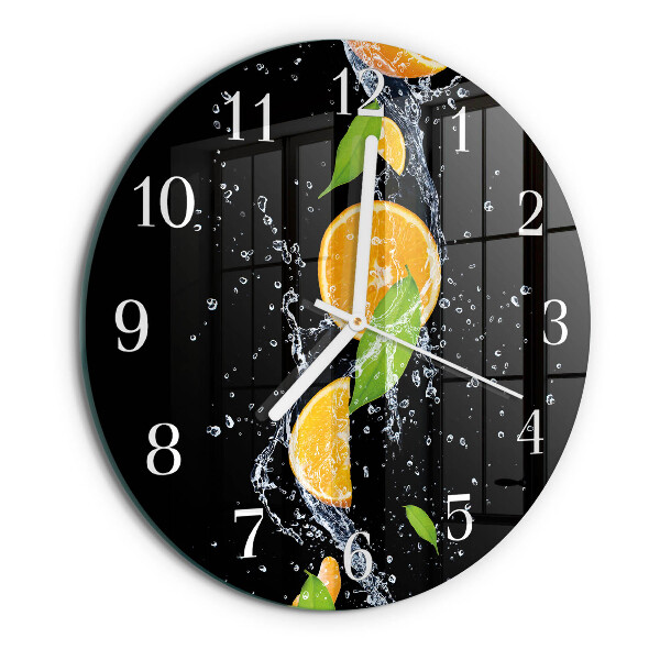 Reloj de pared redondo Naranjas