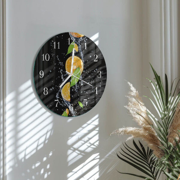Reloj de pared redondo Naranjas