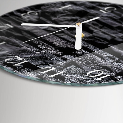 Reloj de pared redondo Piedras