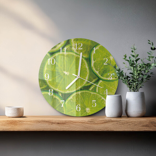 Reloj de pared redondo Carbonato de calcio