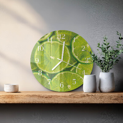 Reloj de pared redondo Carbonato de calcio