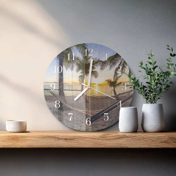 Reloj de pared redondo Hamaca