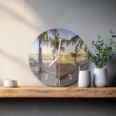 Reloj de pared redondo Hamaca