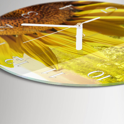 Reloj de pared redondo Girasol