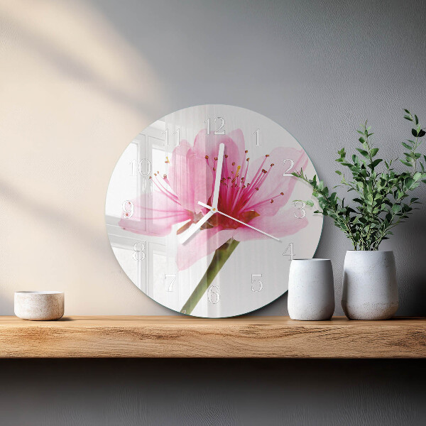Reloj de pared redondo Flor