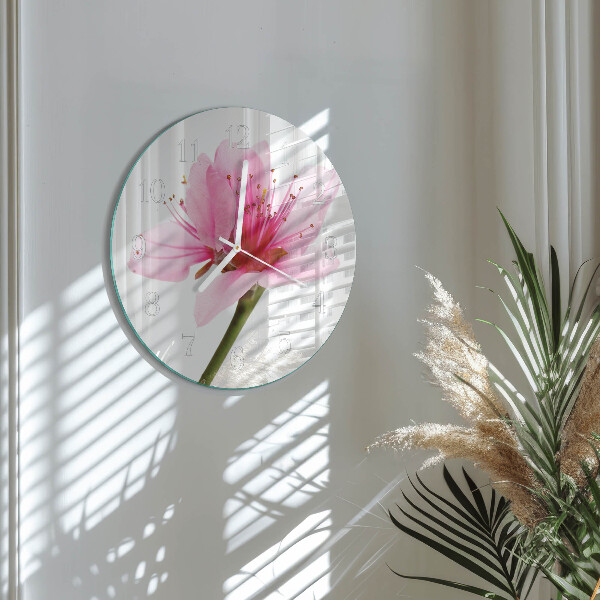 Reloj de pared redondo Flor