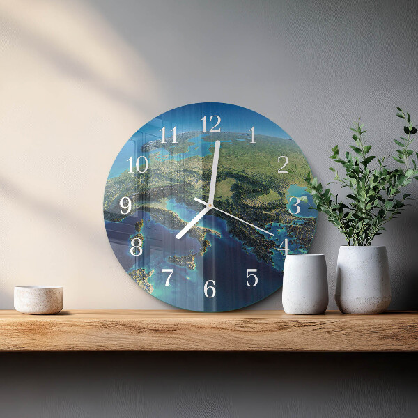 Reloj de pared redondo Tierra