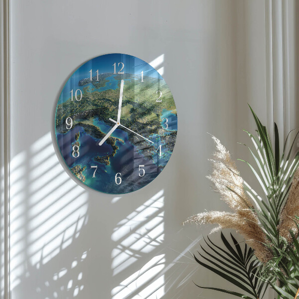 Reloj de pared redondo Tierra