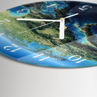 Reloj de pared redondo Tierra