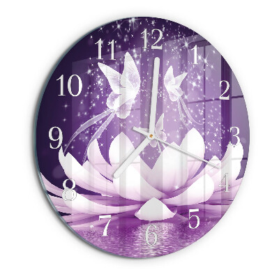 Reloj de pared redondo Flor