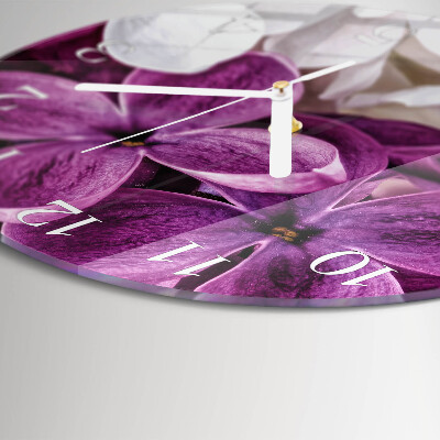 Reloj de pared redondo Flores