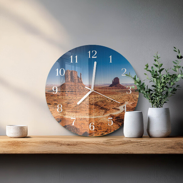 Reloj de pared redondo Desierto