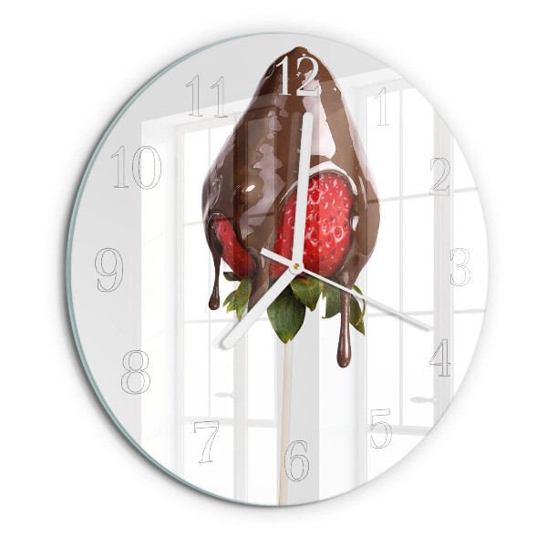 Reloj de pared redondo Chocolate