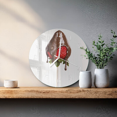 Reloj de pared redondo Chocolate