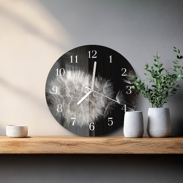 Reloj de pared redondo Diente de león
