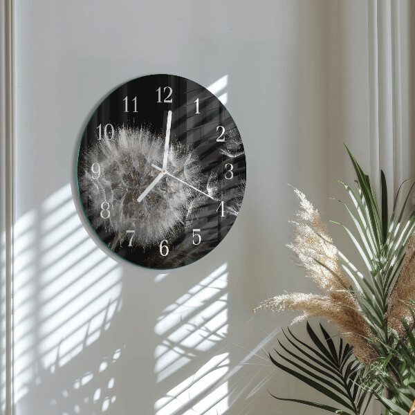 Reloj de pared redondo Diente de león