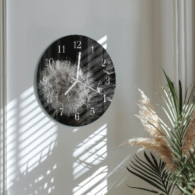 Reloj de pared redondo Diente de león