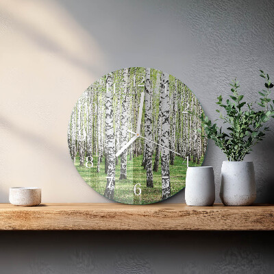 Reloj de pared redondo Abedul