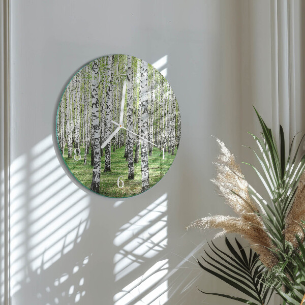 Reloj de pared redondo Abedul