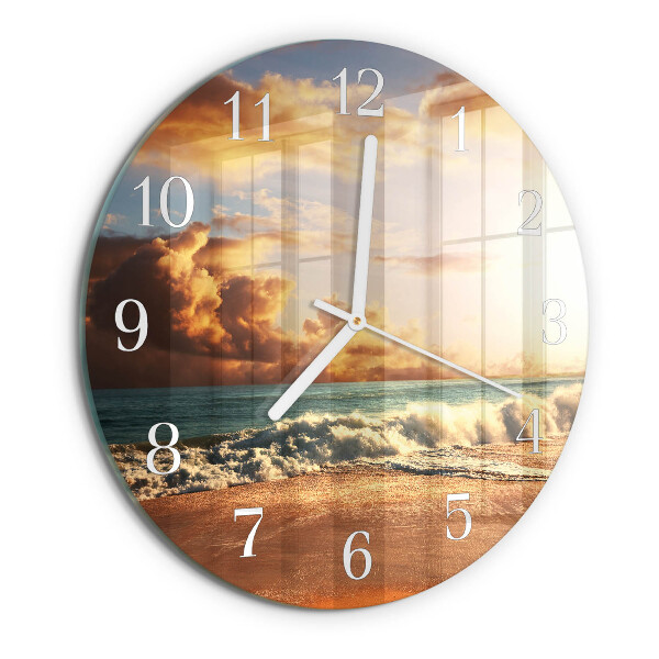 Reloj de pared redondo Costa de arena