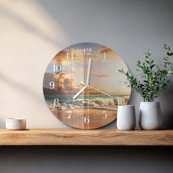 Reloj de pared redondo Costa de arena