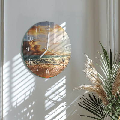 Reloj de pared redondo Costa de arena