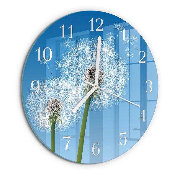Reloj de pared redondo Diente de león