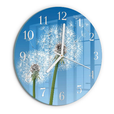 Reloj de pared redondo Diente de león