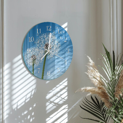 Reloj de pared redondo Diente de león